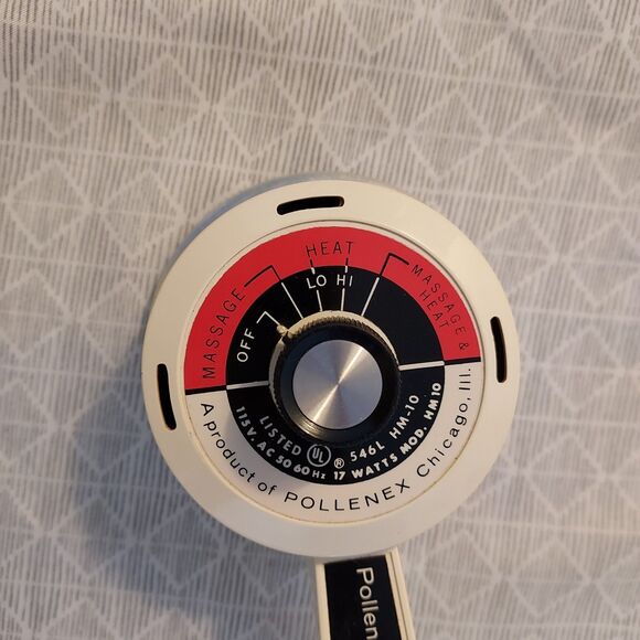 VINTAGE 1980 Pollenex Deep Heat Massager W/ 4 Attachments *TESTED* No Box - Picture 3 of 11